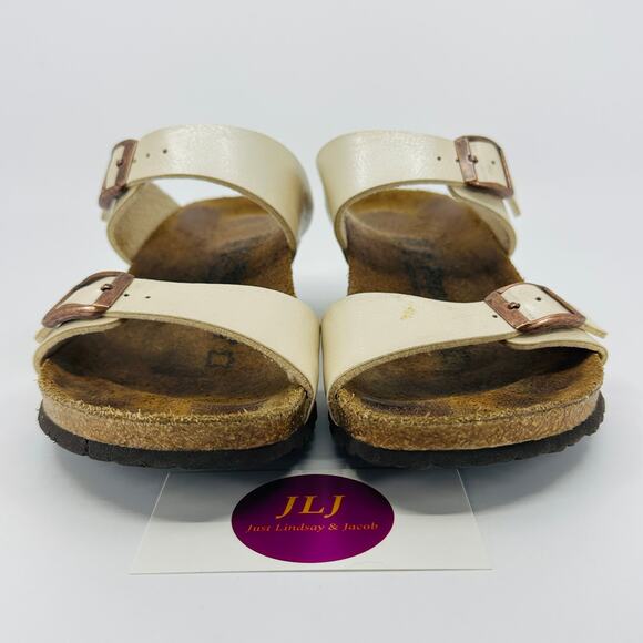 Papillio Birkenstock Women's Dorothy Pearl Birko Flor Wedges Size 37 EU/ 6 US - Picture 2 of 12